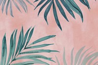 Cute palm leaves illustration backgrounds pattern plant.