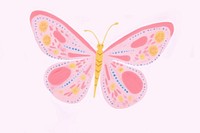 Butterfly art pattern drawing. 