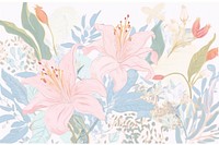 One lily art backgrounds painting. AI generated Image by rawpixel.