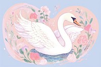 Swan drawing animal white. 