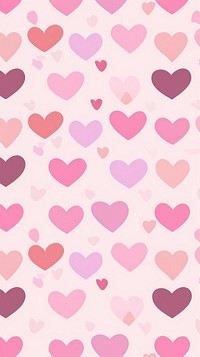 Pattern heart pink backgrounds. AI generated Image by rawpixel.