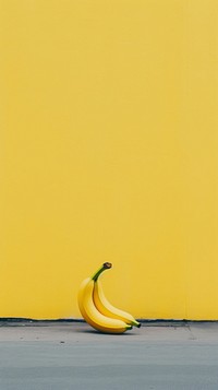  A big banana has fall to in street fruit plant food. AI generated Image by rawpixel.