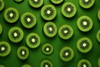 Kiwi slices pattern green kiwi backgrounds. AI generated Image by rawpixel.