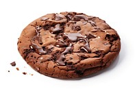 Chocolate cookie dessert food white background. AI generated Image by rawpixel.
