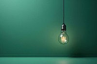  Sage green background with a shining light bulb border lightbulb wall electricity. AI generated Image by rawpixel.