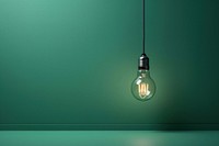  Sage green background with a shining light bulb border lightbulb wall electricity. 