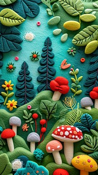 Wallpaper of felt Thailand art backgrounds embroidery.