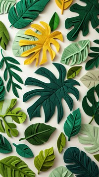 Wallpaper of felt tropical plants art backgrounds tropics.