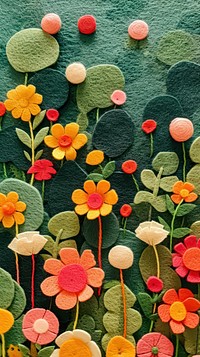 Wallpaper of felt field art backgrounds embroidery.