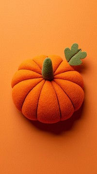 Wallpaper of felt pumpkin vegetable craft plant.