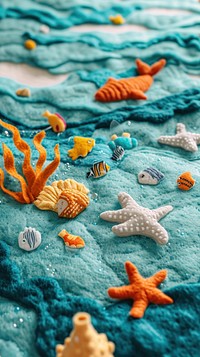 Wallpaper of felt sea backgrounds outdoors textile.