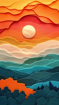 Wallpaper of felt sunset art backgrounds outdoors.