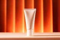 Tube skincare  cosmetics lighting beverage.