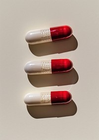 Cosmetics medicine lipstick capsule.