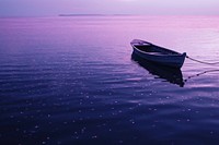 Purple boat transportation recreation canoeing.
