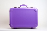 A purple luggage briefcase suitcase handbag.