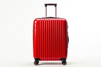 A red luggage suitcase white background technology.