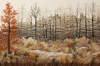 Autumn forest landscape outdoors nature.