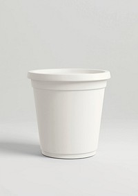 Ice cream tub  porcelain white bowl.