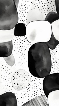 Black and white wallpaper pattern drawing collage.