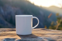 Coffee cup  mountain drink land.