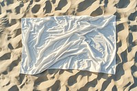Blanket  backgrounds white sand.
