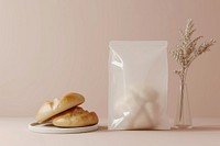 Bakery plastic bag  packaging bread food freshness.