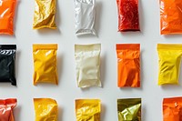 Snack bag in various shapes food confectionery ingredient.