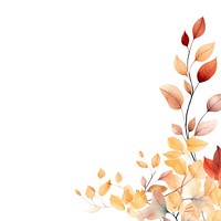 Fall leaves border backgrounds pattern plant.