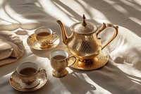 Arabic coffee pot set teapot drink mug.