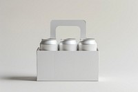 White 4 beer refreshment container aluminium.