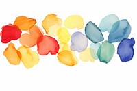 Petals watercolor border backgrounds white background creativity.