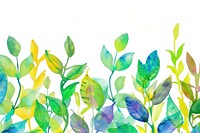 Plant watercolor border backgrounds pattern leaf.