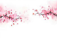 Sakura watercolor border backgrounds blossom flower.