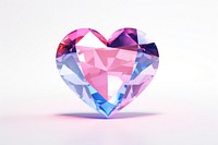 Heart crystal gemstone jewelry diamond.