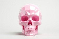 Crystal polygon skull anatomy spooky horror.