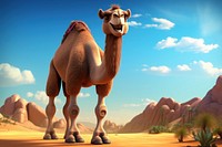 Camel cartoon mammal animal.