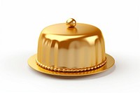 Cake icon gold shiny food.