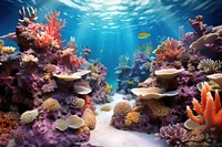 Colorful coral reef sea underwater undersea.