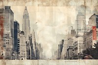 New york landmarks ephemera border architecture backgrounds metropolis.