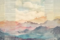 Moutain sky landscapes backgrounds mountain painting.
