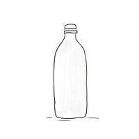 Bottle product sketch drawing glass.