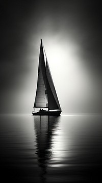 Photography of sailing boat watercraft monochrome sailboat.