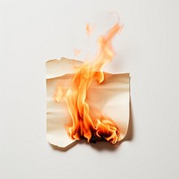 Photography of a Burning ripped paper fire burning flame.