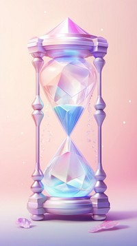 Hourglass crystal deadline jewelry circle.