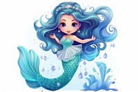 Cute mermaid toy representation creativity.