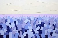 Abstract blue lavender field ripped paper art backgrounds painting.