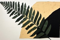 Abstract pine leaf ripped paper art plant creativity.
