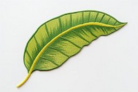 Banan leaf in embroidery style plant pattern reptile.