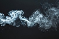 Abstract white puffs of smoke swirl overlay backgrounds abstract smoking.